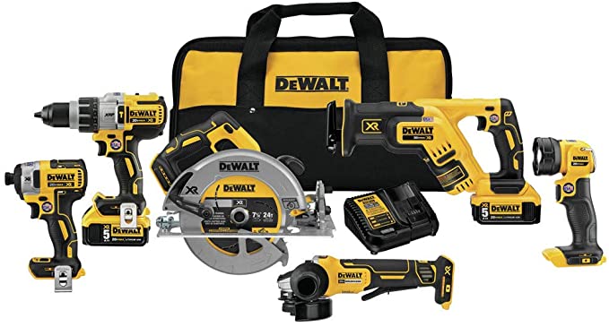 Buy 6-Tool DEWALT 20V MAX Cordless Drill Combo Kit (DCK695P2)  