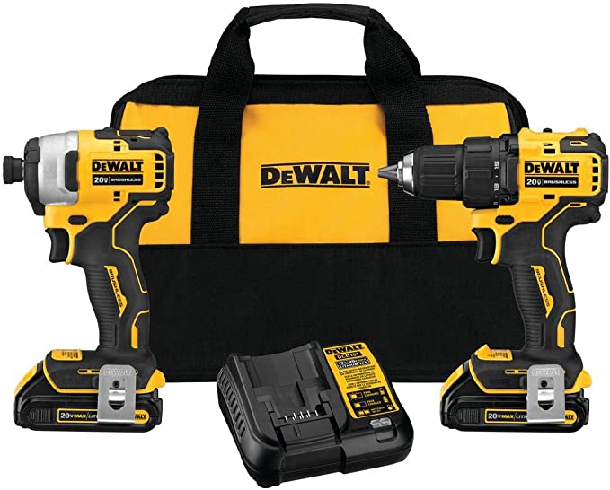 Buy DeWalt DCK278C2 20-Volt MAX Lithium-Ion Brushless Cordless Compact Drill/Impact Combo Kit (Non-Retail Packaging)  