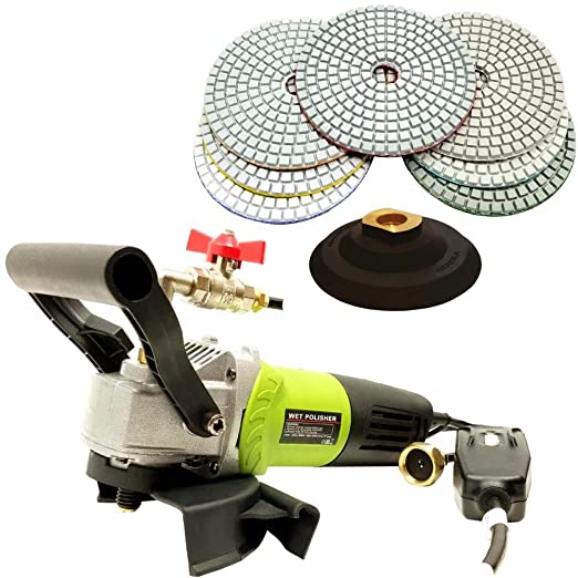 Buy A Granite Stone Concrete Polishing Fabrication Tools Kit, Stadea SPW104A Concrete Countertop Wet Polisher Grinder Sander Variable Speed with 4