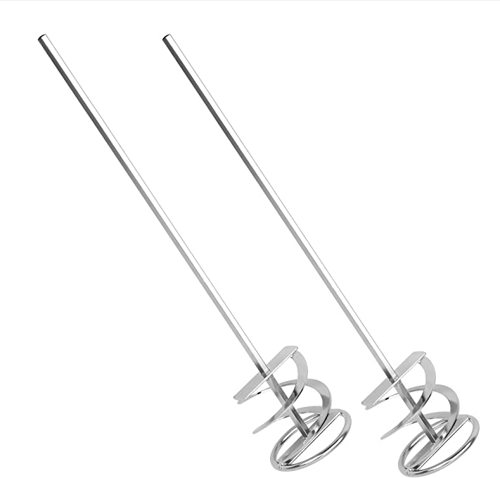 Buy [2 Pack] Drill Paint Mixer - Extra Long Rust Proof Drill Mixer - Paint Stirrer Drill Attachment for Even Consistency - Easy Cleaning Drill Paddle - Paint Stirrers - Drill Paint Mixer 5 Gallon 