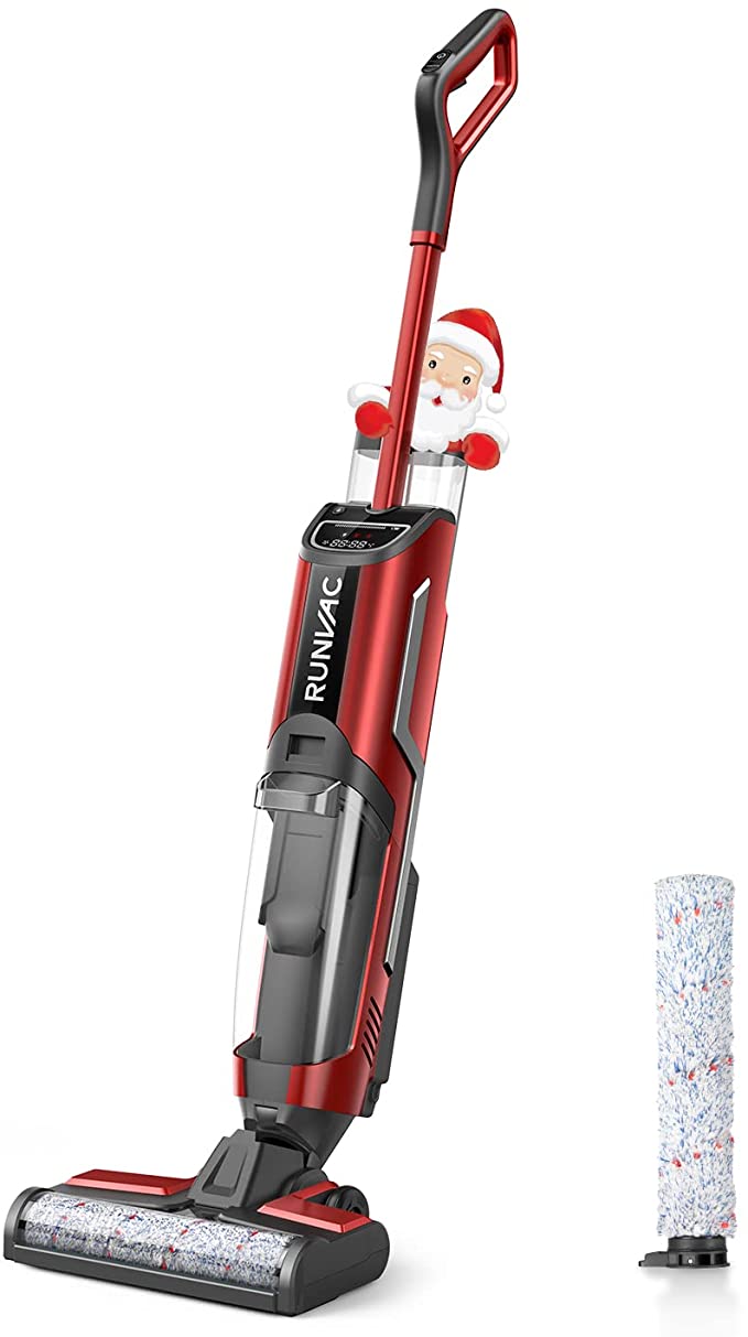 Buy RUNVAC Cordless All in One Wet Dry Vacuum Cleaner and Mop & Self-Cleaning, Lightweight Floor Cleaner Machine with 4900mAh Battery for 60 Minutes, Upright Vacuum for Multi-Surface Cleaning 