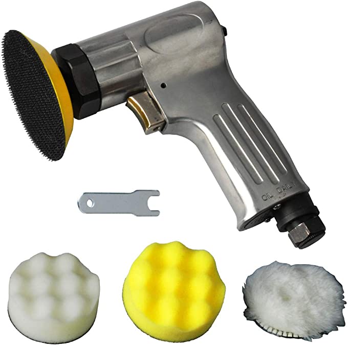 Buy PROSHI 3-Inch Mini Air Polishing Kit PROSHI 3-Inch Mini Polisher with sanding and form pads, as well as wool buffing 