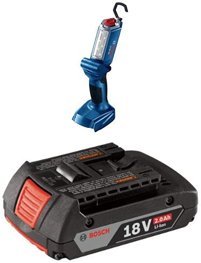 Buy GLI18V-300N 18V Articulating LED Worklight (Bare Tool) with 2.0 AH battery from Bosch 