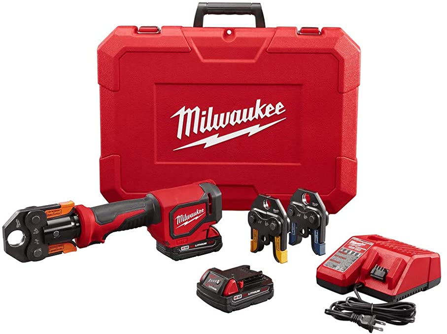 Buy Milwaukee 2674-22P M18 Short Throw Press Tool Kit with Viega PureFlow Jaws 2674-22P M18 Short Throw Press Tool Kit with Viega PureFlow Jaws 2674-22P M18 Short Throw Press Tool Kit with 