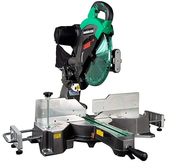 Buy Metabo HPT 12-Inch Sliding Compound Miter Saw, Double Bevel, Laser Marker, Compact Slide System, 15-Amp Motor, Large Sliding Fences, 5 Year Warranty Metabo HPT 12-Inch Sliding Compound Miter Saw, Double Bevel, Laser Marker, Compact Slide System, 15-Amp Motor, Large Sliding Fences, 5 Year Warranty (C12RSH2S)  