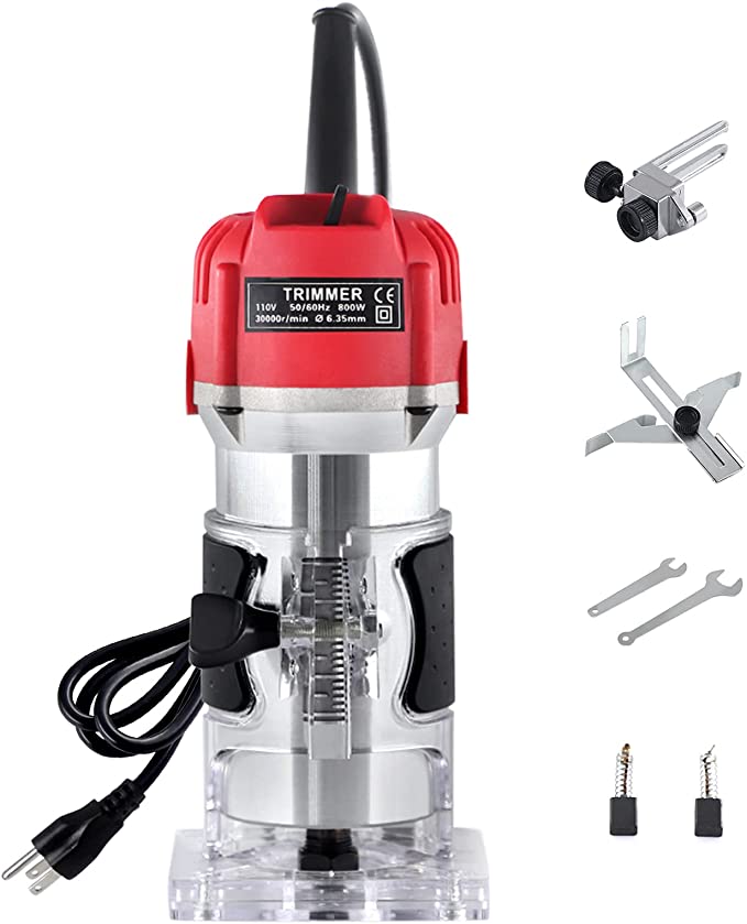 Buy Hand Wood Trimmer Trimming Machine Joiners Tool 30000R/MIN 110V 800W Electric Wood Router Tool,Handheld Compact Palm Router for Woodworking,Hand Wood Trimmer Trimming Machine Joiners Tool 30000R/MIN 