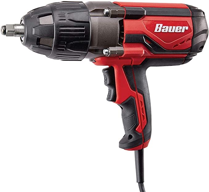 Buy Bauer 64120 1/2-Inch Heavy Duty Impact Wrench with Rubber Nosepiece 