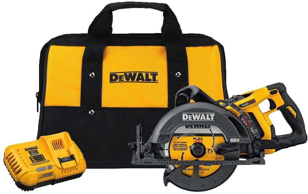 Buy DEWALT FLEXVOLT 60V MAX Circular Saw, 7-1/4-Inch, 6.0-Ah Battery (DCS577T1)  