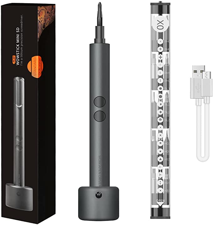 Buy WOWSTICK Mini Electric Screwdriver, 23-in-1 Precision Screwdriver Set with 20 Magnetic Precision Bits and LED Light, Rechargeable Automatic Screwdriver for Watches, Computers, Cell Phones, Drones, and Toys 