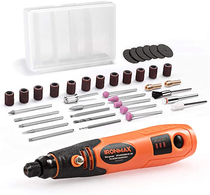 Buy Goplus Cordless Rotary Tool Kit with 40 Accessories, Li-ion 3-Speed and USB Charging Multi-Purpose Rotary Tool Set, Ideal for Nail Polishing, Cutting, Wood Carving, Engraving, Polishing, and More 