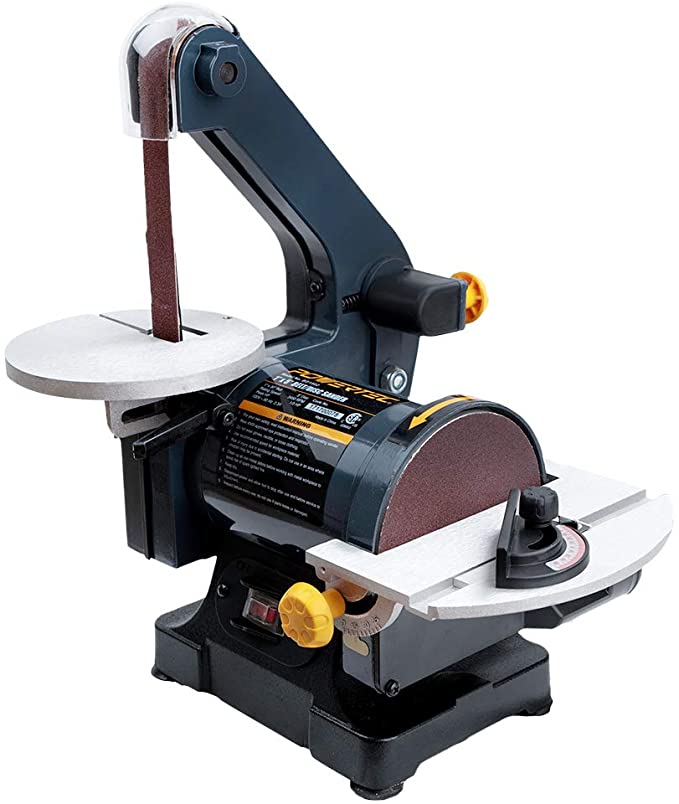 Buy POWERTEC BD1502 Woodworking Belt Disc Sander | 1 in. x 30 in. Belt Sander with 5 in. Sanding Disc 