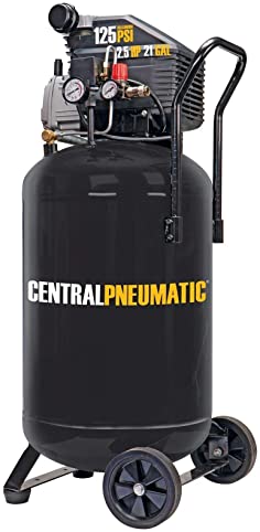 Buy Vertical Air Compressor, Central Pneumatic 2.5 Horsepower, 21 Gallon, 125 PSI Cast Iron 