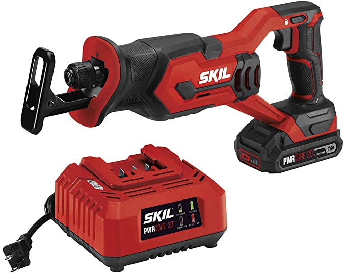 Buy RS582902 is an SKIL 20V Compact Reciprocating Saw with a 2.0Ah PWR CORE 20 Lithium Battery and Charger. 