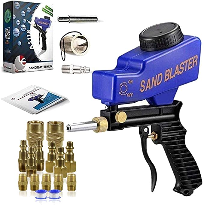 Buy Combo AS118-Blue Sandblaster and Air Tool Fittings Kit 