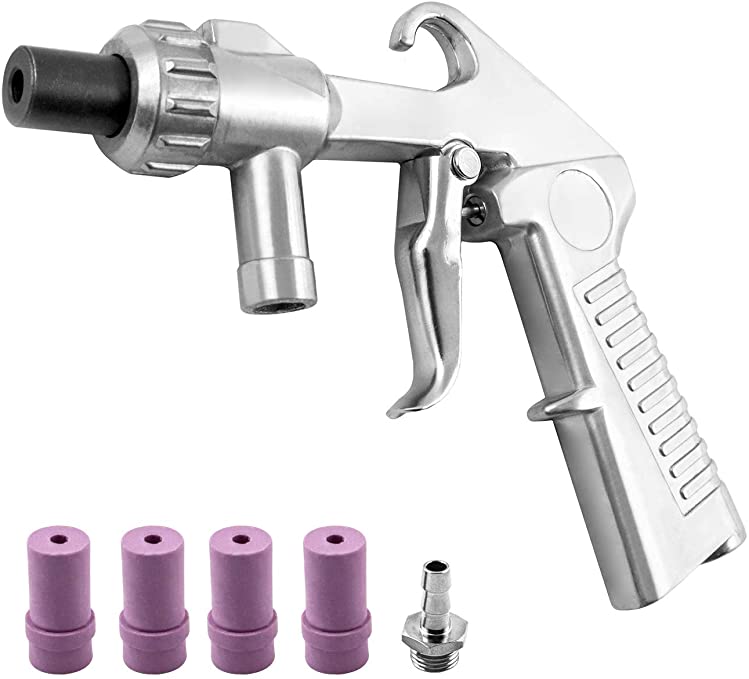 Buy QWORK Sand Blaster Gun Kit for Sandblaster with 4 Ceramic Nozzles 