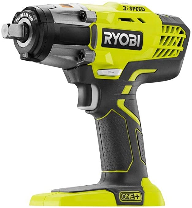 Buy P261 18 Volt One+ 3-Speed RYOBI 1/2-Inch Cordless Impact Wrench with 300 FPM Torque and 3,200 IPM (Batteries Not Included, Power Tool Only)  (Renewed) 