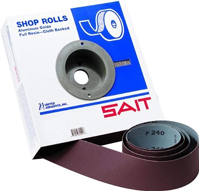 Buy United Abrasives-SAIT 81220 2 X 50 Yds 120X Aluminum Oxide Handy Shop Paper Roll, 1 Pack 