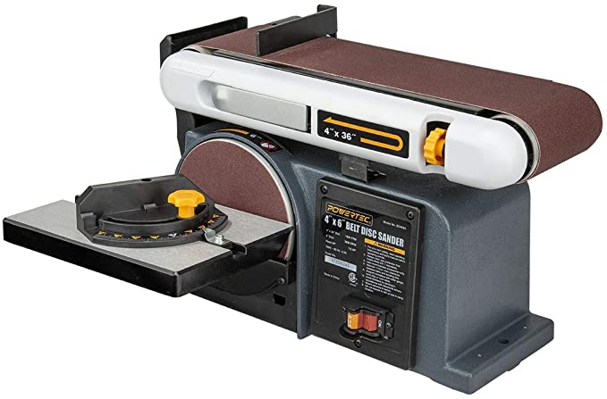 Buy POWERTEC BD4600 Belt Disc Sander | 4 in. x 36 in. Belt Sander with 6 in. Sanding Disc 