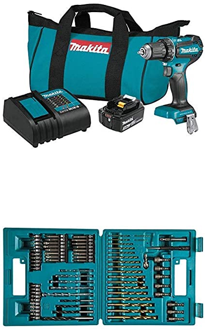 Buy Makita B-49373 75 PC Metric Drill and Screw Bit Set and XFD131 18V LXT Lithium-Ion Brushless Cordless 1/2 In. Driver-Drill Kit (3.0Ah). 