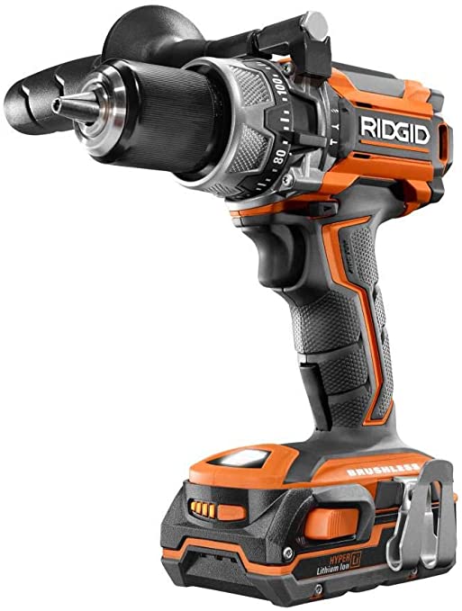 Buy Ridgid R86116K 18-Volt Lithium-Ion Cordless Compact Hammer Drill Kit 