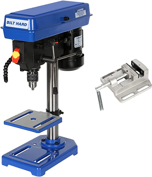 Buy Tabletop Drilling Machine, CSA Listed, BILT HARD 2.3-Amp 8-Inch 5-Speed Drill Press with Drill Vise & Worklight 