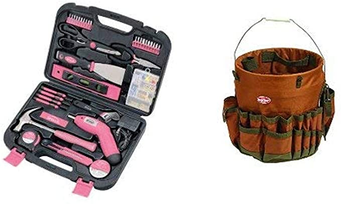 Buy Apollo Tools 135-piece Complete Household Tool Kit, as well as the Most Useful Hand Tools and DIY Accessories Bucket Boss Pink Ribbon 10030 Bucketeer BTO 