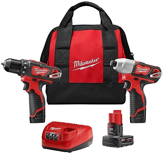 Buy M12 12-Volt Lithium-Ion Cordless Drill/Impact Driver Combo Kit (2-Tool) Includes a Free M12 XC Battery Pack 