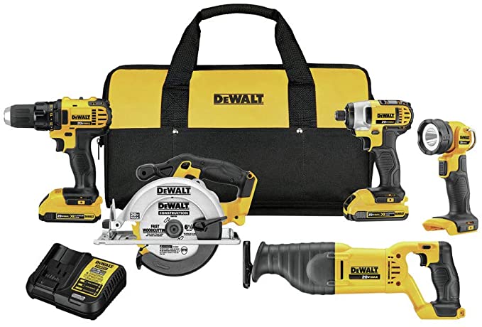 Buy 5-Tool DEWALT 20V MAX Cordless Drill Combo Kit (DCK520D2)  