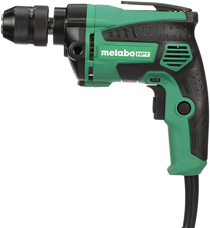 Buy Metabo HPT Drill, Corded, 7-Amp, 3/8-Inch, Metal Keyless Chuck, Variable Speed with Dial, Rubber Over-Molded Handle, Forward/Reverse, 5-Year Warranty (D10VH2)  