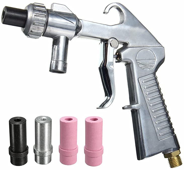 Buy Sandblasting Sandblaster Gun Kit for Sandblast Blast Cabinet with Ceramic Nozzles by Jewboer 