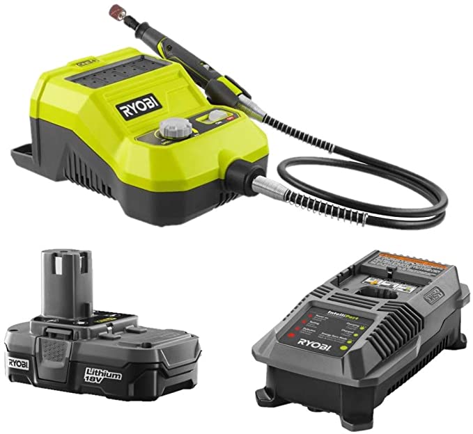 Buy Ryobi 18-Volt ONE+ Cordless Rotary Tool with Charger and Battery (No Retail Packaging, Bulk Packaged)  