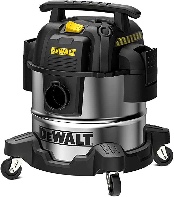 Buy DEWALT DXV05S 5 Gallon Stainless Steel Wet/Dry Vacuum Cleaner with 4 Peak HP Horsepower 