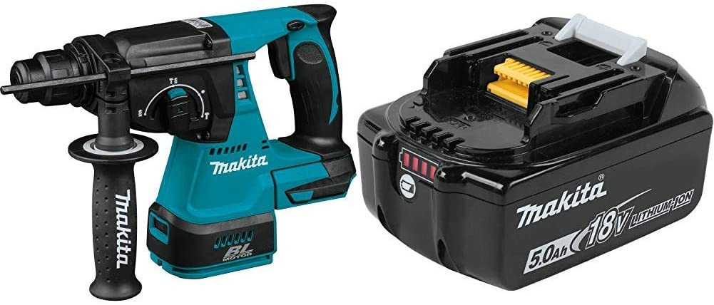 Buy Makita XRH01Z 18 Volt LXT Lithium-Ion Brushless Cordless 1 Inch Rotary Hammer accepts SDS-PLUS bits and is powered by a BL1850B 18 Volt LXT Lithium-Ion 5.0Ah battery. 