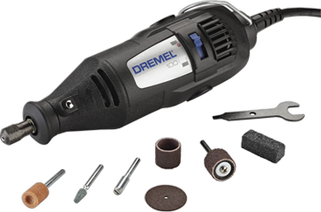 Buy Hobby Drill, Small Pen Sander, Garden Tool Sharpener, Craft & Jewelry Drill, Black Dremel 100-N/7 Single Speed Mini Rotary Tool Kit with 7 Accessories- Hobby Drill, Small Pen Sander, Garden Tool Sharpener, Dremel 100-N/7 Single Speed Mini Rotary Tool Kit with 7 Accessories- Dremel 100-N/7 Single Speed Mini Rotary Tool Kit with 7 