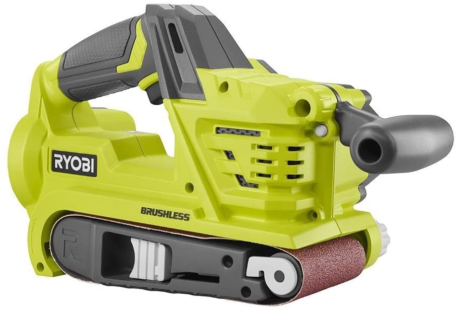 Buy RYOBI P450 One+ 18V Lithium Ion 3 x 18 inch Brushless Belt Sander with Dust Bag and Sanding Pad Included (Battery Not Included, Tool Only)  