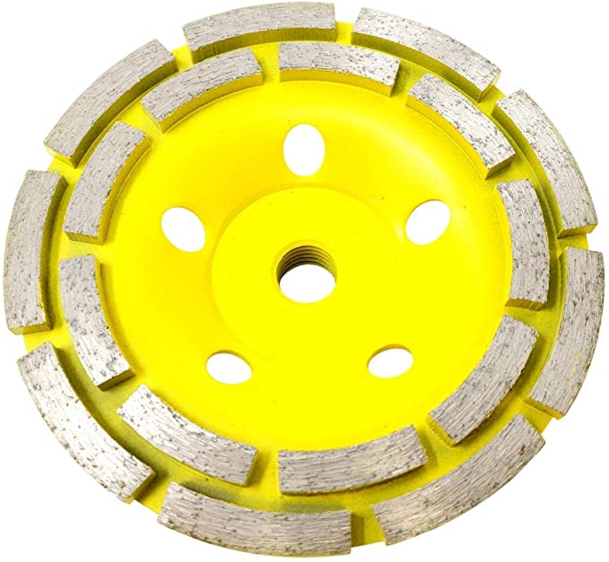 Buy Stadea CWD203H 5 Inch Double Row Diamond Cup Grinding Grinder Wheels Disc for Concrete Masonry Stone Granite Grinding 