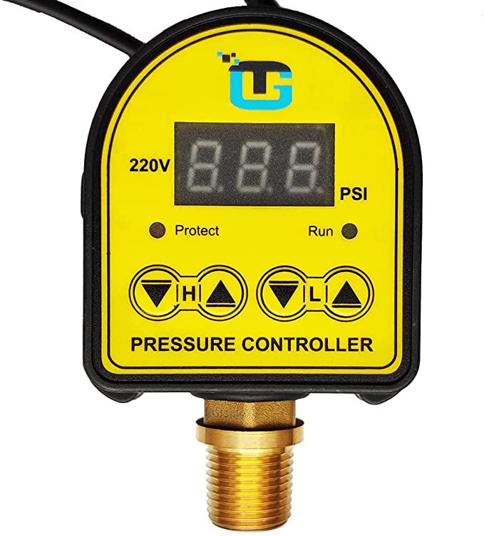 Buy 0-145 PSI GamaTech 220V Digital Adjustable Pressure Controller for Well Water Pump and Air Compressor 