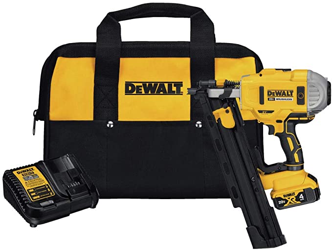 Buy DEWALT 20V MAX 21-Degree Plastic Collated Framing Nailer Kit (DCN21PLM1)  