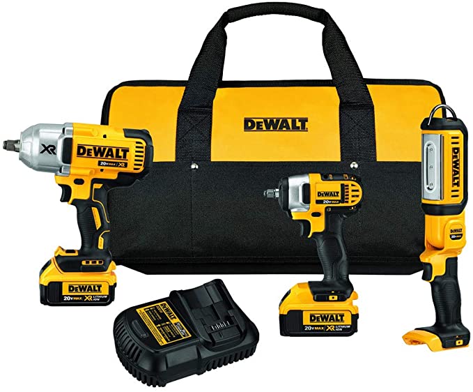 Buy 3-Tool DEWALT 20V MAX Cordless Tool Combo Kit (DCK398HM2)  