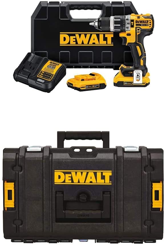 Buy DEWALT DCD796D2 20V Max Bl Hammer Drill and DEWALT DWST08201 Tough System Case, Small 