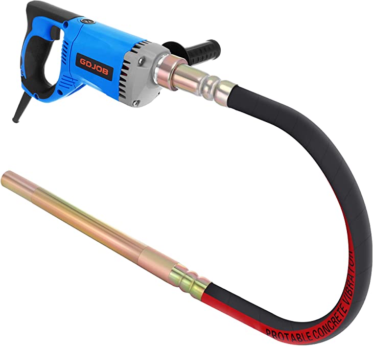 Buy 850W Electric Concrete Vibrator, Cement Bubble Remover, Hand Held Power Concrete Vibrators, 13000 VPM With 4.9 Ft Long Copper Rod Concrete Tools 