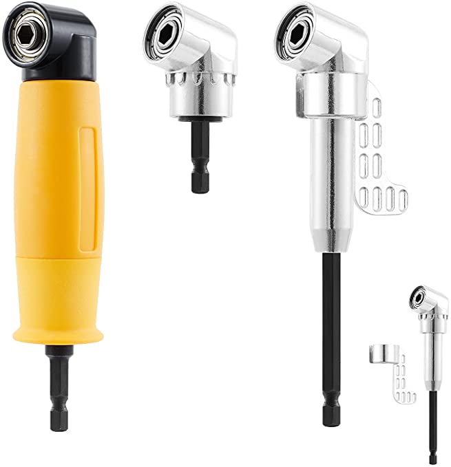 Buy ZOTOP 90/105 Degree Right Angle Drill, 3 PCS Angle Extension Power Drill Attachment with 1/4