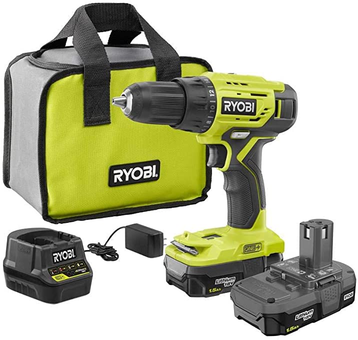 Buy Ryobi P215K1 18-Volt ONE+ Lithium-Ion Cordless Saw Ryobi P215K1 18-Volt ONE+ Lithium-Ion Cordless Saw Ryobi P215 Drill/Driver Kit for 1/2 in. with (2) 1.5 Ah Batteries, Charger, and Bag 