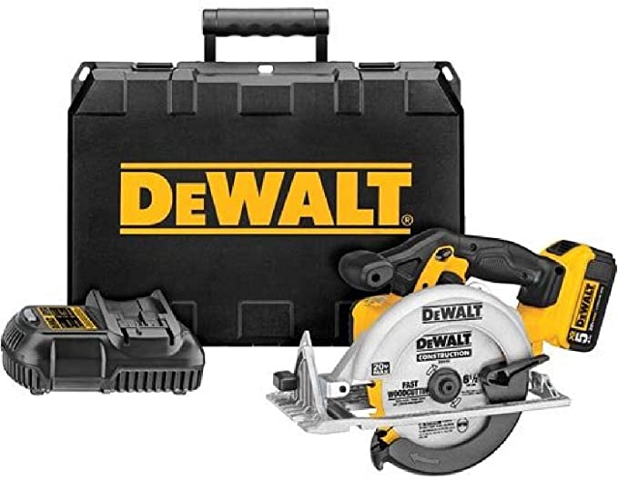 Buy DEWALT 20V MAX* 6-1/2-Inch Circular Saw Kit, 5.0-Ah (DCS391P1) 