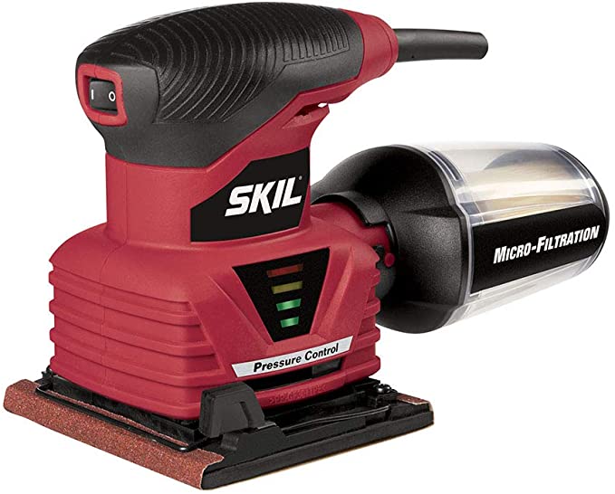 Buy Red SKIL 7292-02 2.0 Amp 1/4 Sheet Palm Sander with Pressure Control SKIL 7292-02 2.0 Amp 1/4 Sheet Palm Sander with Pressure Control SKIL 7292-02 2.0 Amp 1/4 Sheet 