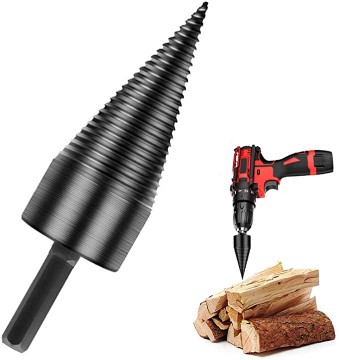 Buy Wood Splitter Drill Bit 32mm, Firewood Drill Bit Wood Splitter, Removable Log Splitter Drill Bit, Firewood Kindling Splitter Screw for Household Electric Drill PuzFun Wood Splitter Drill Bit 32mm, Firewood Drill Bit Wood Splitter, Removable Log Splitter Drill Bit, Firewood Kindling Splitter Screw for Household Electric Drill (Hex Handle)  