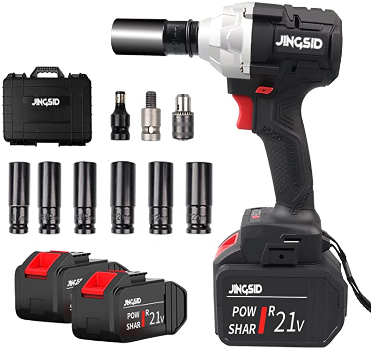 Buy 21V Cordless Impact Wrench Kit with 1/2