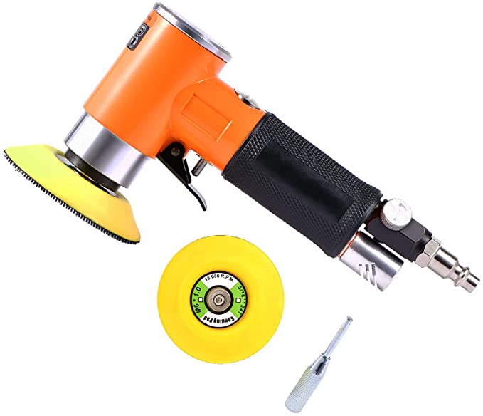 Buy ZHONG AN 2 3-inch Mini Orbital Sander da sander Air Dual Action Sander Air Polisher for Auto Body Work Super Smooth and Swirl Freely 