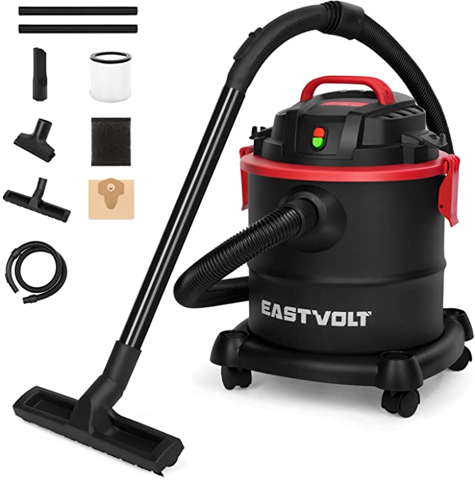 Buy Eastvolt Wet Dry Vacuum Cleaner, 5 Gallon 5.5 Peak HP 3 in 1 Blower, Hepa Filtration, Dry Wet Suction for Home, Garage, Vehicle, and Workshop (K-411F)  