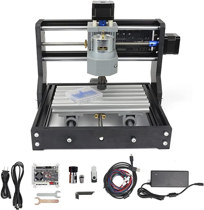 Buy DIY Mini CNC Wood Router Machine Kit for Plastic/Wood/Acrylic/PVC/PCB/Wood RATTMMOTOR CNC Router Machine 1610 PRO 3 Axis GRBL Control Milling Engraver Engraver Machine (Working Area 180x100x45mm)  